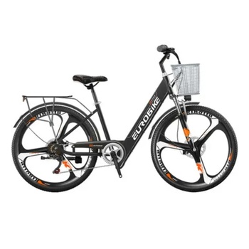 Home 32 26" City Electric Bike – 36V 350W Motor, Hidden Battery for Adults