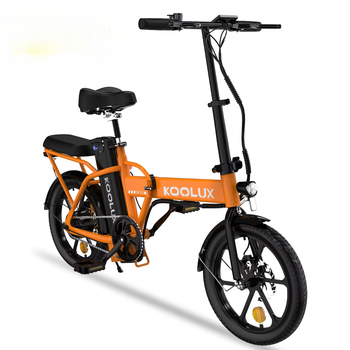 Home 49 KOOLUX BK5S Step-Through E-Bike, 250W 36V, 16" Fat Tire, 7-Speed Folding