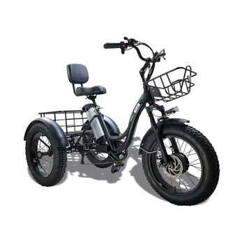 Home 7 48V Fat Tire Electric Cargo Tricycle – 3-Wheel Bike with Rear Basket for Adults & Seniors