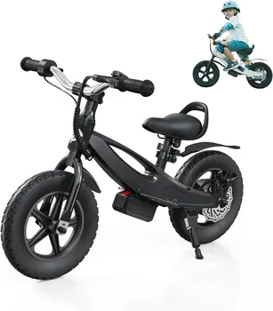Home 56 150W Electric Balance Bike for Kids Ages 3–5, 12" Tires, Swappable Battery