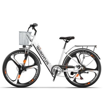 Home 31 26'' Electric City Bike – 36V 350W with Seat & Hidden Battery