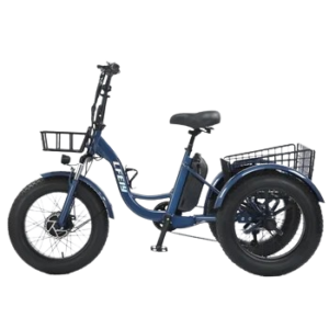 Home 17 3-Wheel Fat Tire Electric Cargo Bike, 500W, Adjustable Seat for Adults